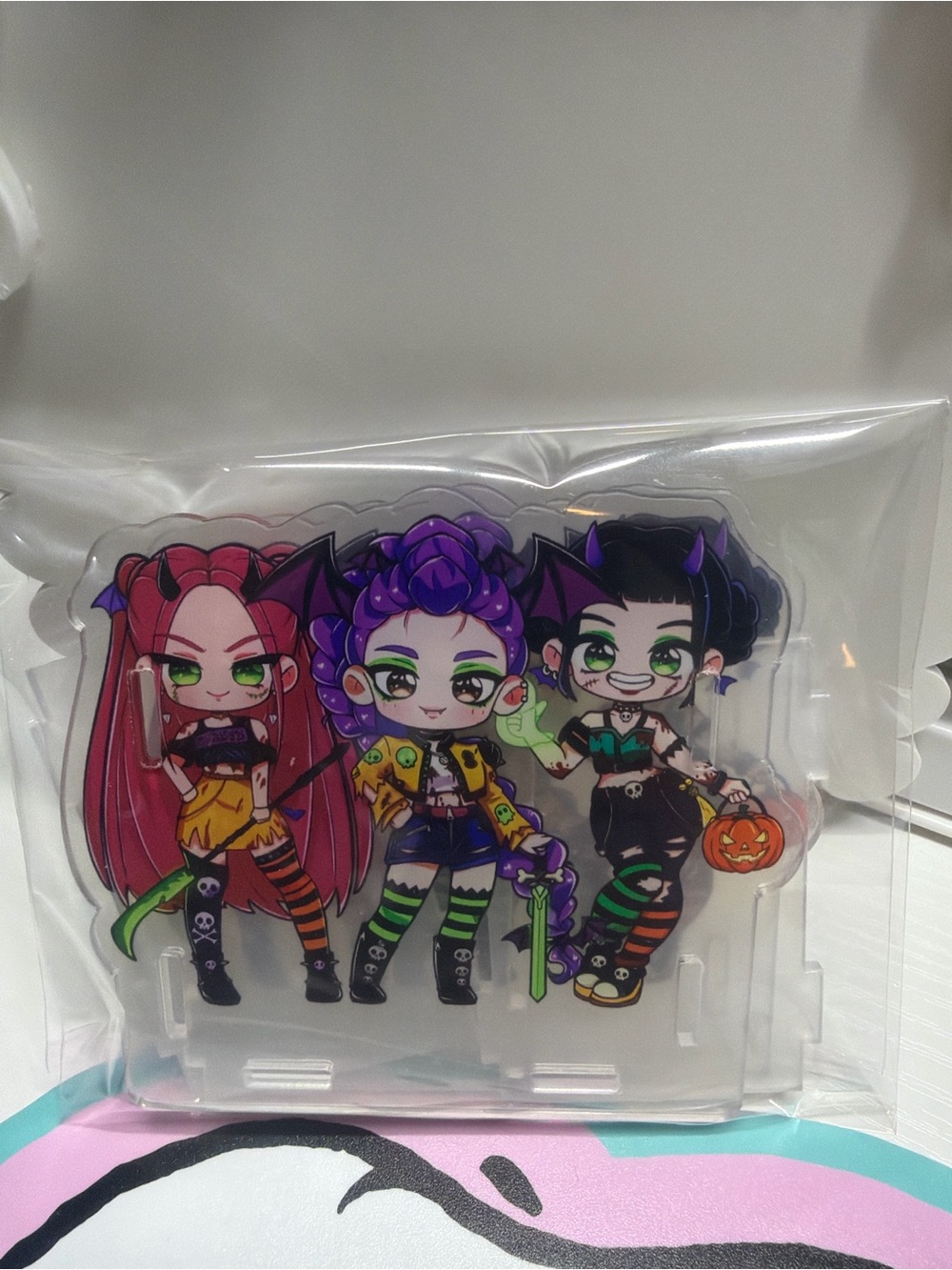 K-Pop Halloween Inspired Acrylic Pen Holder | Cute Desk Organizer